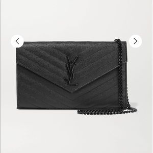 All black YSL clutch - BRAND NEW with tags